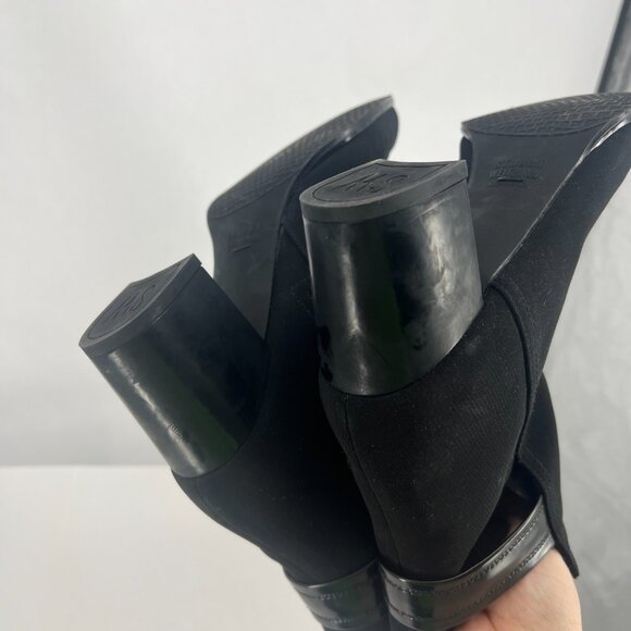 Stuart Weitzman Black Lined Booties Size 10 - Picture 12 of 17